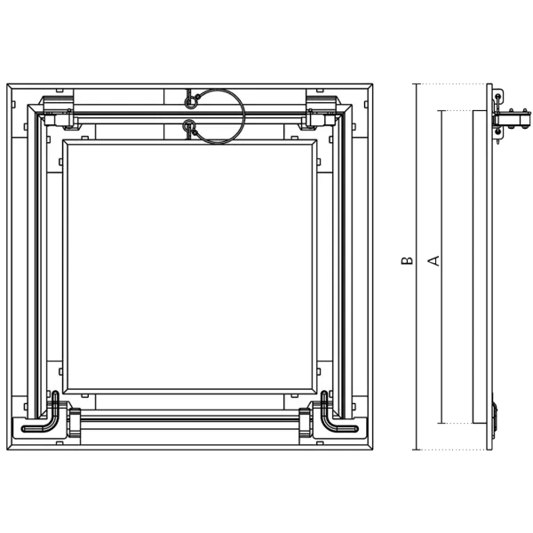 Revisionsklappe trockenbau Eco Star Luft- und Staubdichte 28dB - 29dB – Bild 2